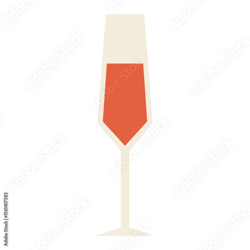 Minimal wine bottles, glasses of wine. Wine tasting concept. Flat vector illustration perfect for menu, cover design, promotion. Festive drink, wine party.