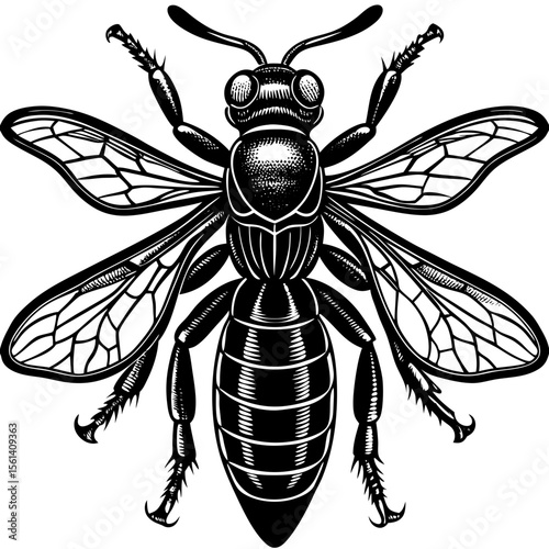 wasp vector illustration