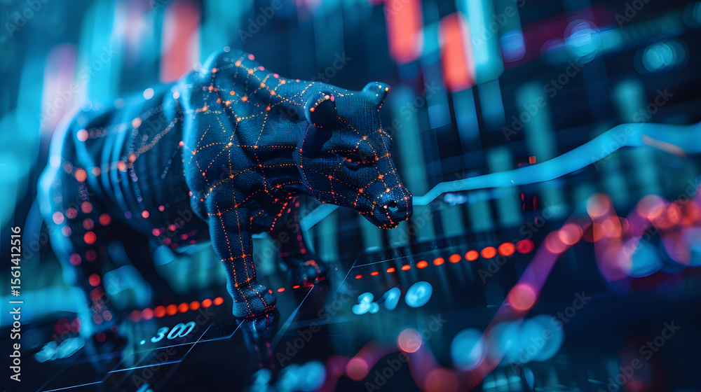 Fototapeta premium Financial Technology Banking, Behavioral Analytics Explore the application of behavior