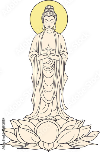 부처님 일러스트, 로고