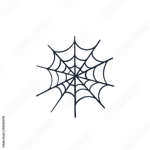 Creepy cobweb and spider clipart in hand-drawn style. Great for festive October projects, trick-or-treat labels, and gothic-inspired elements