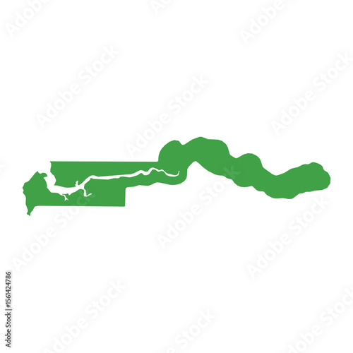 Gambia Map Boundary