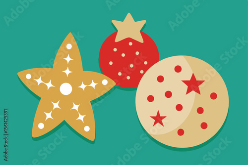 Christmas background. Vector illustration.