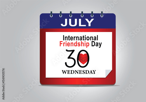 international friendship day event happiness partner vector illustration graphic design.