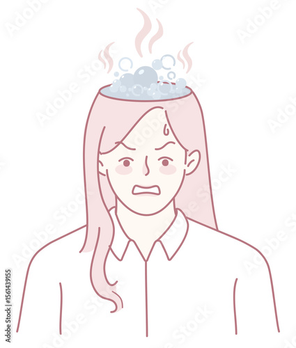 This represents visually the experience of anxiety and emotional stress that impacts a person deeply