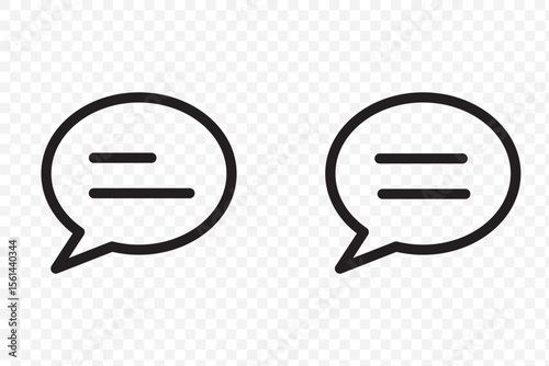 comment icon speech bubble symbol Chat message icons - talk message Bubble chat icon. eps 10 