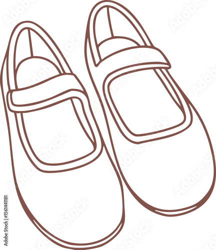 baby shoes vector illustration