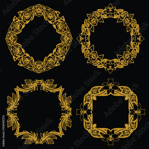 Foundational Floral Frames Premium Decorative Set Packs Broad Appeal