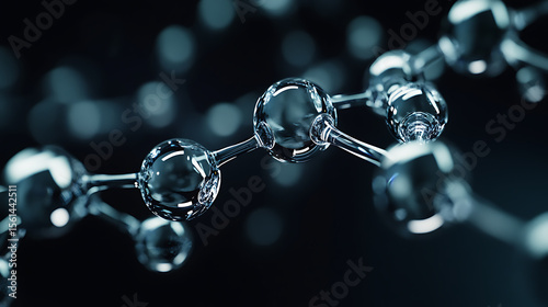 Futuristic Glass and Water Molecular Designs: A Conceptual Exploration of Advanced Skincare and Cosmetic Innovation, Blending Organic Patterns, Bioluminescence, and Minimalist 3D Aesthetics