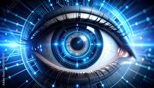 Cybernetic Eye with Augmented AI Vision 