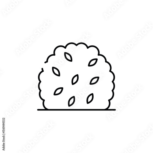 Hedge icon design with white background stock illustration