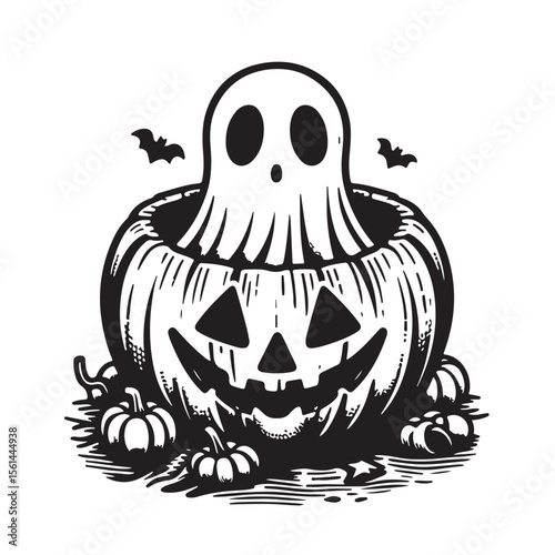 Christmas Ghost vector