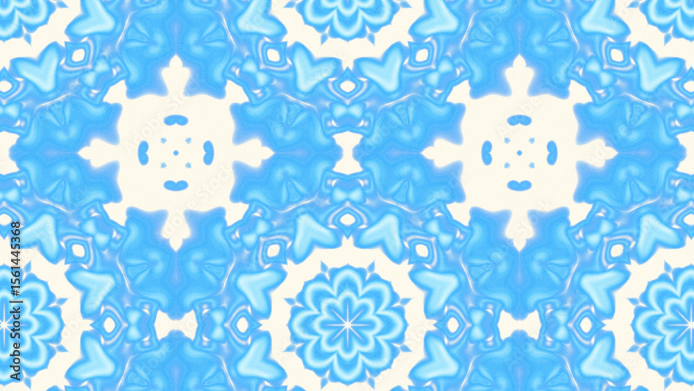 Abstract Radiant Burst with Soft Grain Texture, Symmetrical Glow Pattern in Psychedelic Style, Radiating Circular Abstract with Subtle Noise, Kaleidoscopic Starburst with Gradient Flow