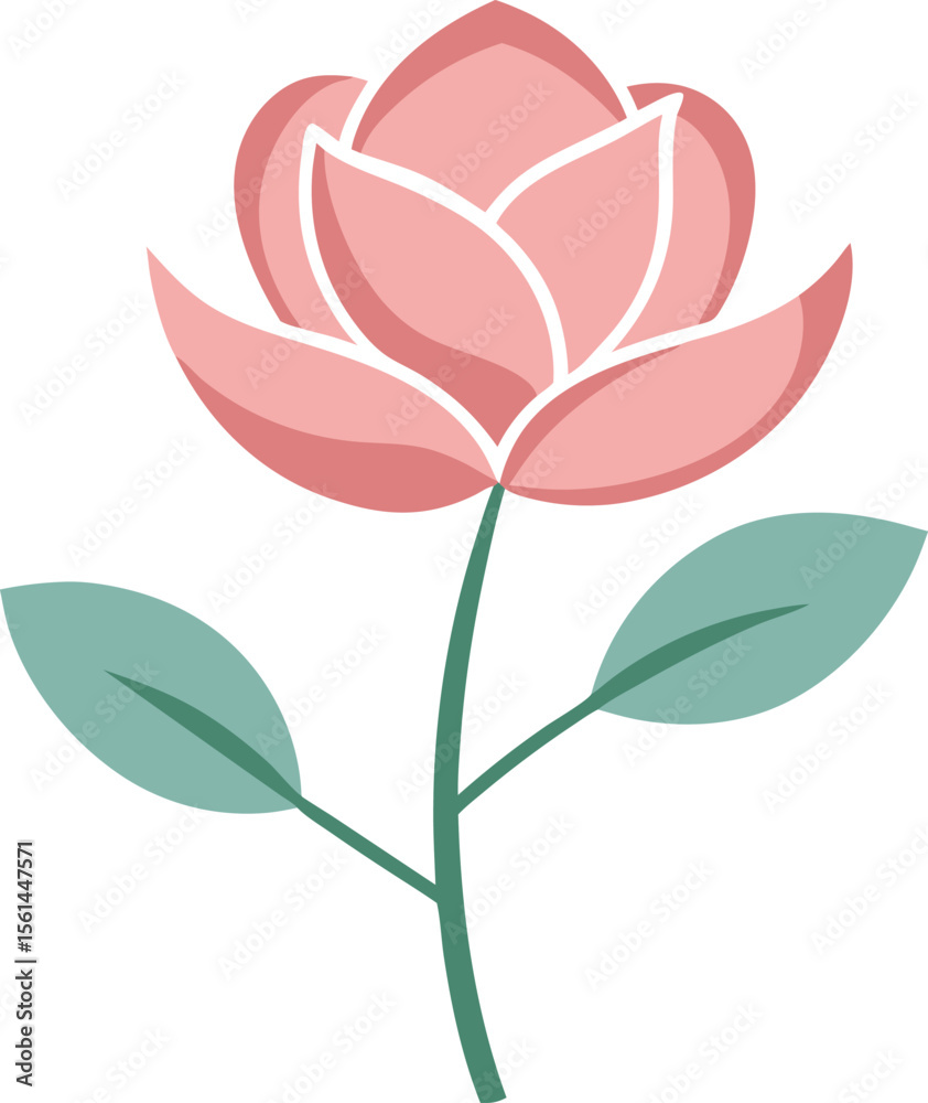 Obraz premium rustic pink flower motif