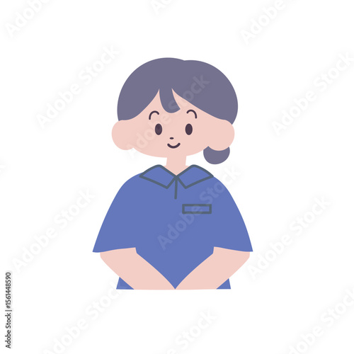 手を合わせているイラスト【医療職】