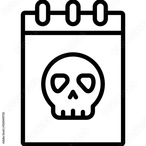 sketchbook icon illustration design with outline