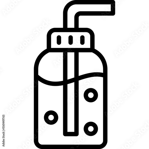 soap icon illustration design with outline