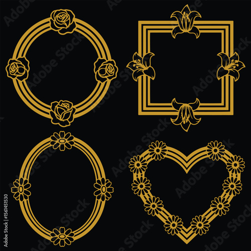 Ultimate Romantic Floral Borders Decorative Luminosity Collection Definitive Premium Design