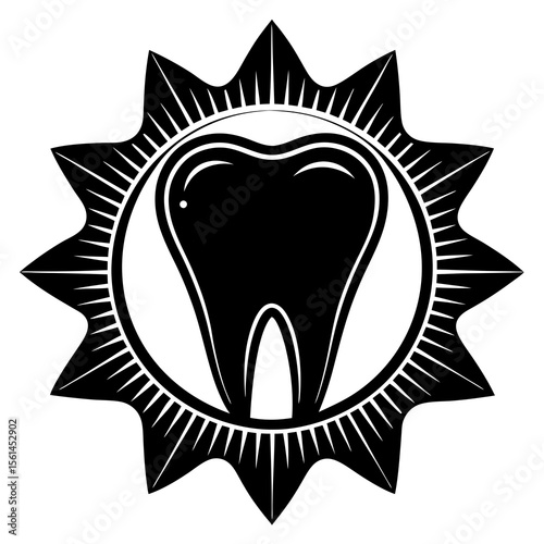 vector illustration of a tooth