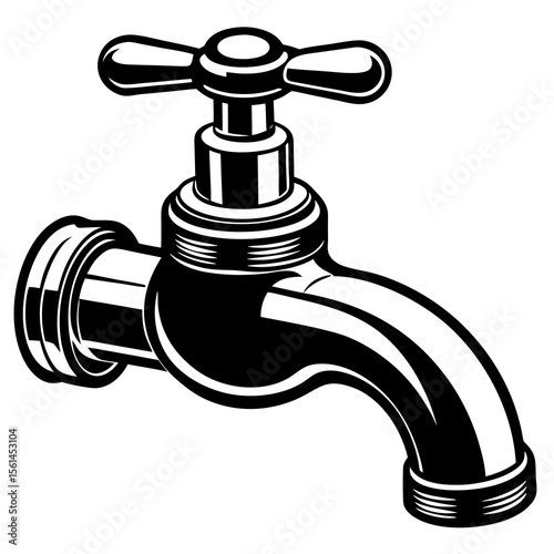 faucet with water drop