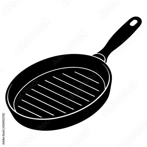 frying pan isolated on white
