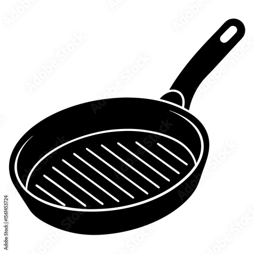 frying pan isolated on white