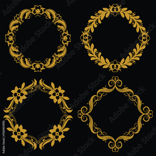 Curated Floral Frames Premium Decorative Keepsake Set Packs Selected Excellence