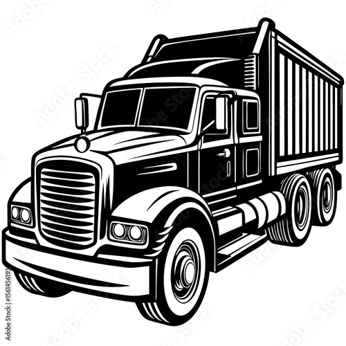 truck isolated on white background