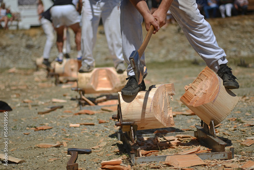 woodchop event celebrating the 150th anniversary