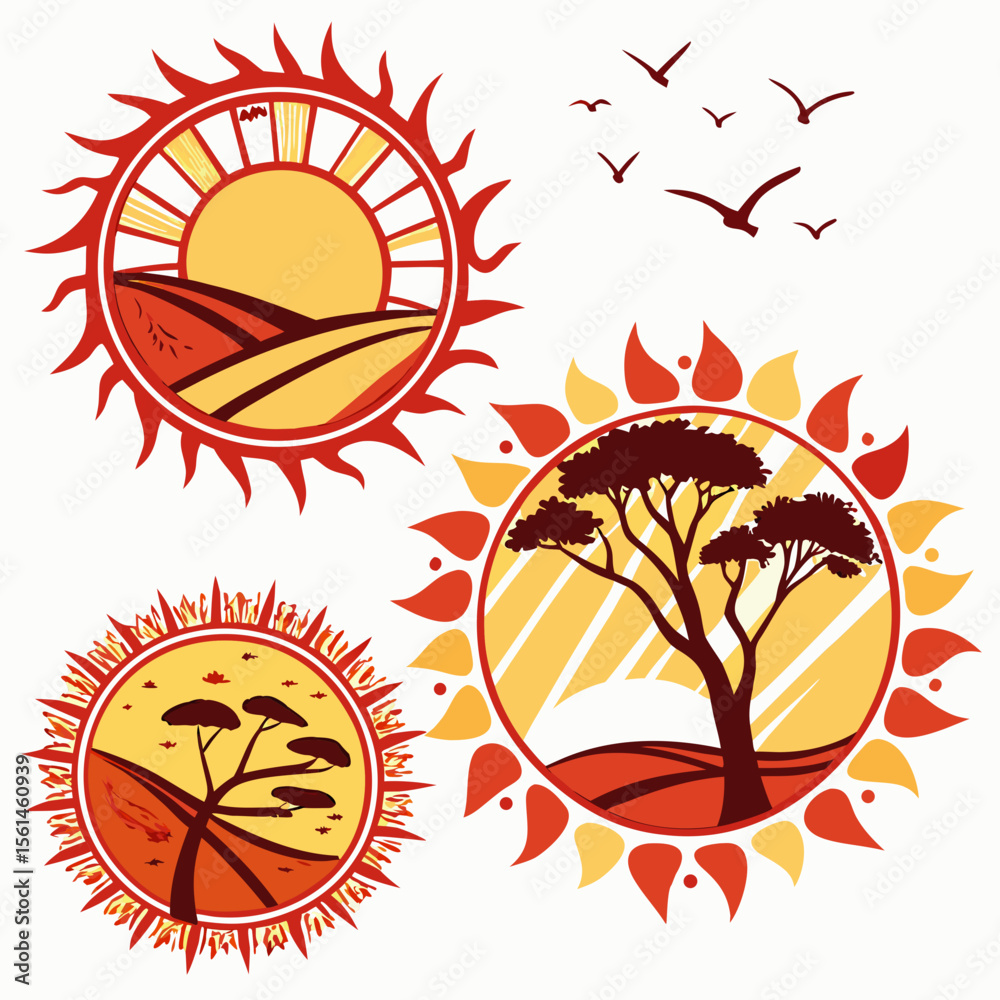 Obraz premium set of autumn leaves
