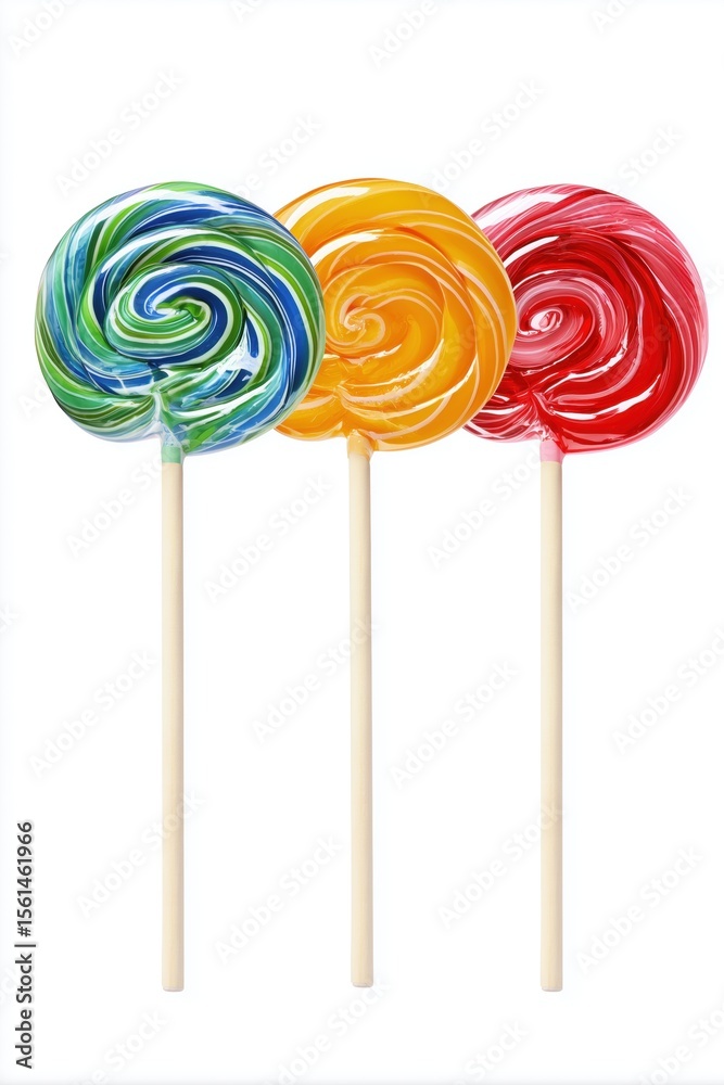 colorful lollipops set isolated on white background. colorful lollipops set isolated on white background.
