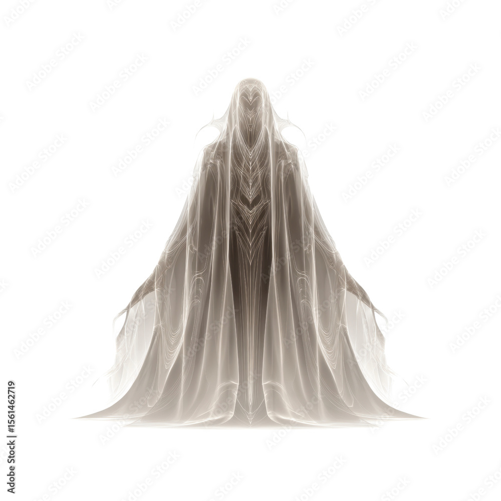 Ethereal Figure in Flowing Robe Abstract Digital Art Ethereal Figure in Flowing Robe Abstract Digital Art