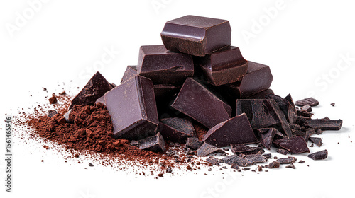 A pile of chocolate and coffee grounds