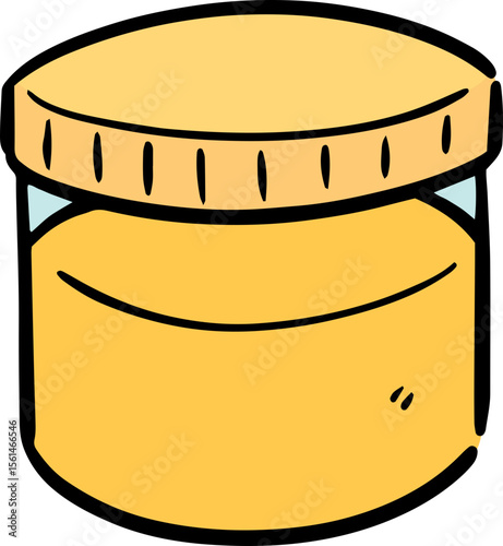 Illustration of urine storage container
