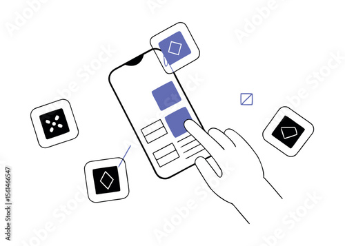 Augmented Reality Mobile App UI/UX Concept