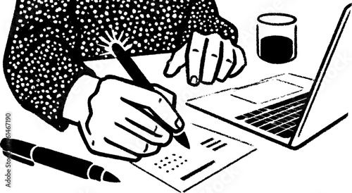 Designer reviewing user interface layouts concept for digital projects