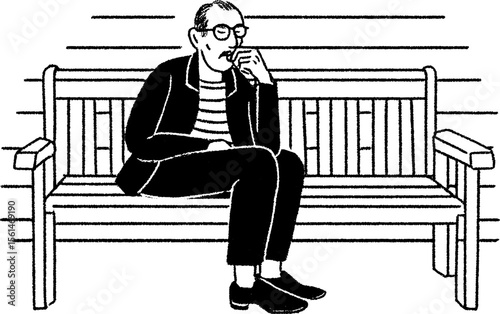 man sitting on a chair