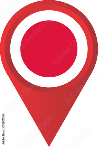 Japan flag pin map location Free Download Japan flag pin map location - GFXLoad