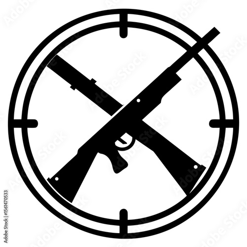 Crossed Rifles Target Icon