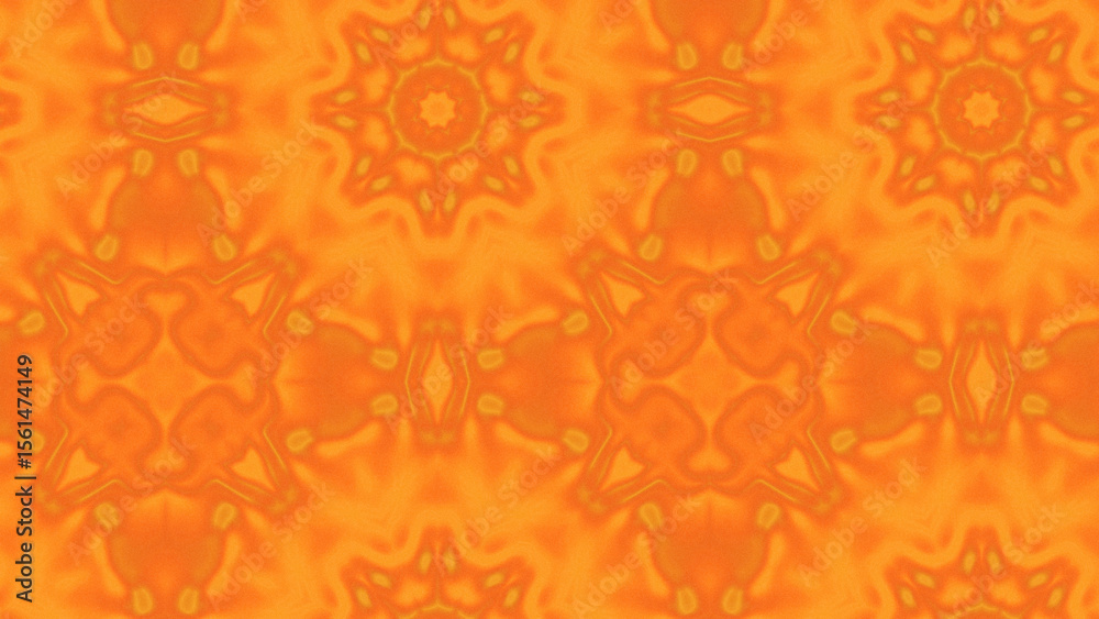 Fototapeta premium Abstract Radiant Burst with Soft Grain Texture, Symmetrical Glow Pattern in Psychedelic Style, Radiating Circular Abstract with Subtle Noise, Kaleidoscopic Starburst with Gradient Flow