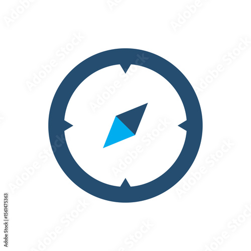 Vector Illustration of Minimalist Compass Icon Flat Navigation Symbol Free Download Vector Illustration of Minimalist Compass Icon Flat Navigation Symbol - GFXLoad
