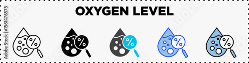 Blood Pressure Icon Set Line Glyph