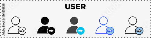 Notification Icon Set Line Glyph