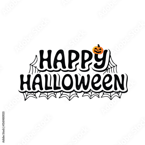 Happy Halloween party  emblem 1+ Million Halloween Vector    Art, Icons,  banner and Graphics for