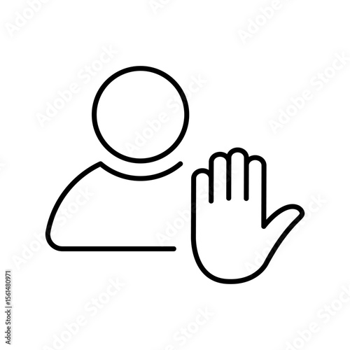 Blocked concept icon