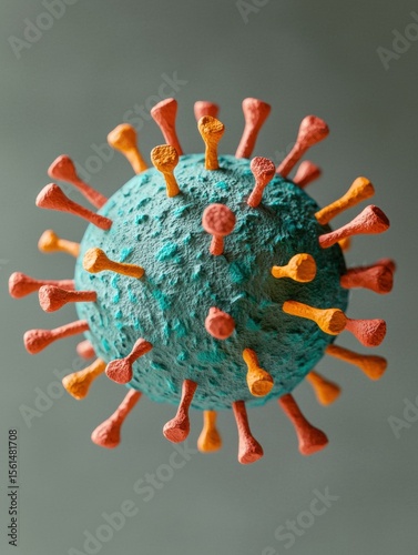 Viral cell. AI.