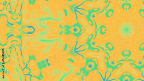 Abstract Radiant Burst with Soft Grain Texture, Symmetrical Glow Pattern in Psychedelic Style, Radiating Circular Abstract with Subtle Noise, Kaleidoscopic Starburst with Gradient Flow