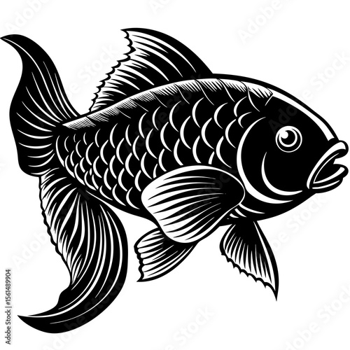 fish on a white background