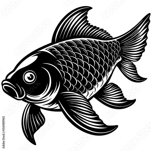 fish on a white background