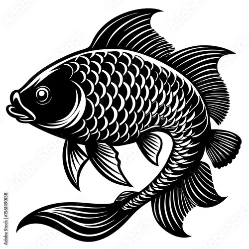 vector illustration of a fish